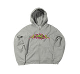 Fern LA " Pink Air Brushed " Gray Zip Up (7154125897861)