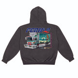 Fern LA " International Deliveries " Vintage Gray Hoodie (7144726102149)