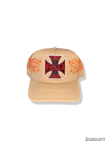 FERN LA “ POWERD BY MOTORSPORTS “ TAN Trucker