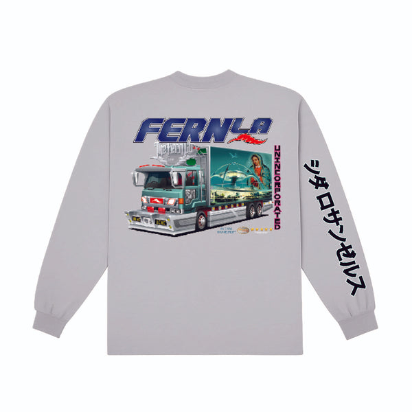 Fern LA " International Deliveries " Long Sleeve Ash T (7144726888581)