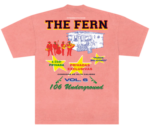 FERN LA X 106 T-SHIRT "CORAL" (7045412782213)